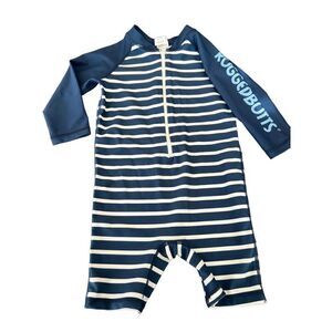 Short Sleeve One Piece UPF Guard swimsuit size 18-24m